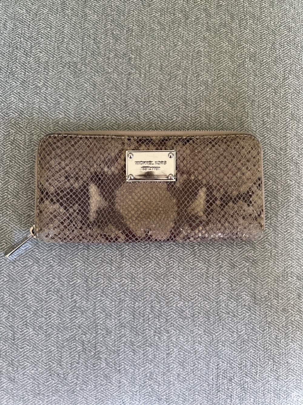 Michael Kors Collection Snakeskin Wallet